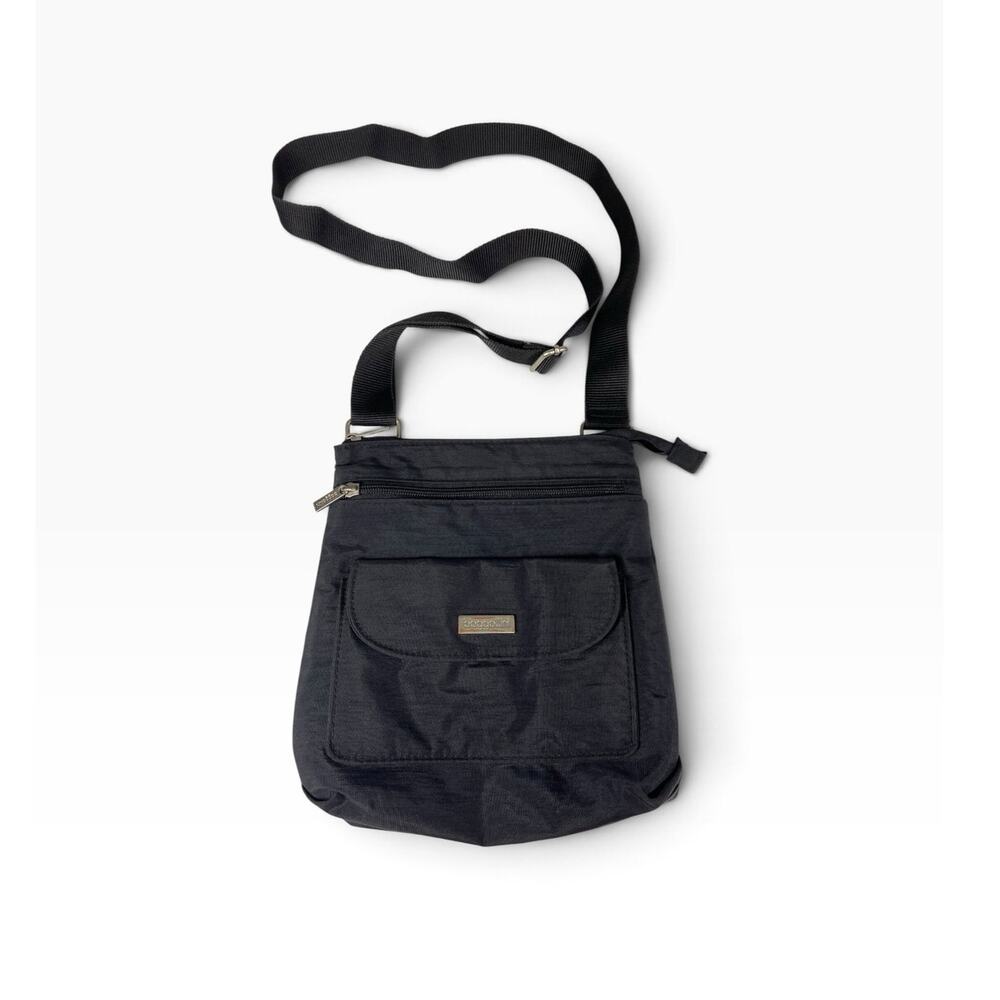 Baggallini Nylon Small Black Crossbody Bag Adjustable Strap